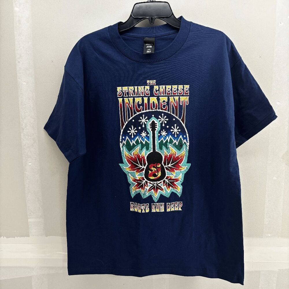 String Cheese Incident Roots Run Deep 2011 Tour T-Shirt‎ Men's XL Snow Guitar